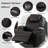 Power Recliner Chair with Heat and Massage for Adults - Home Theater Seating with LED Lights,Cup Holders,Side Pocket,USB Port - Recliner Sofa for Living Room-1813515103