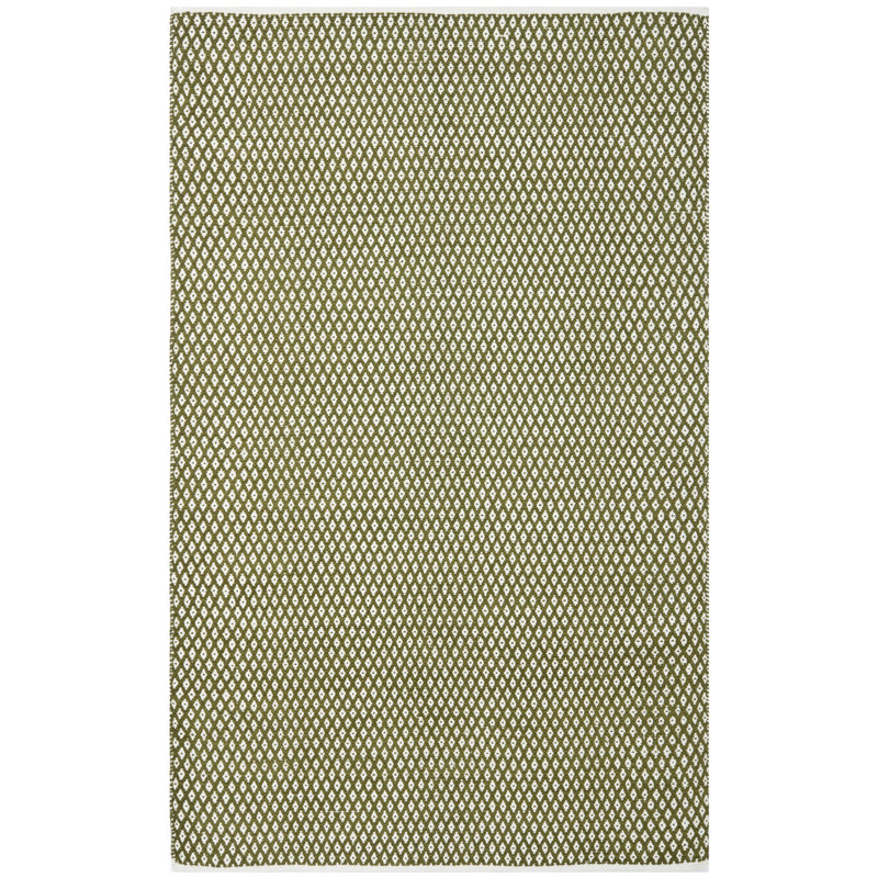 Mckenna Geometric Cotton Hand Woven Area Rug, Rectangle 152 x 244 cm