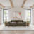 83.86’’ Minimalist Modular Sofa Track Arm Sofa, Deep Seat Couch, Anti-Scratch And Water-Proof, Living Room Sofa, Khaki-1008253420-1008253422-1013349841