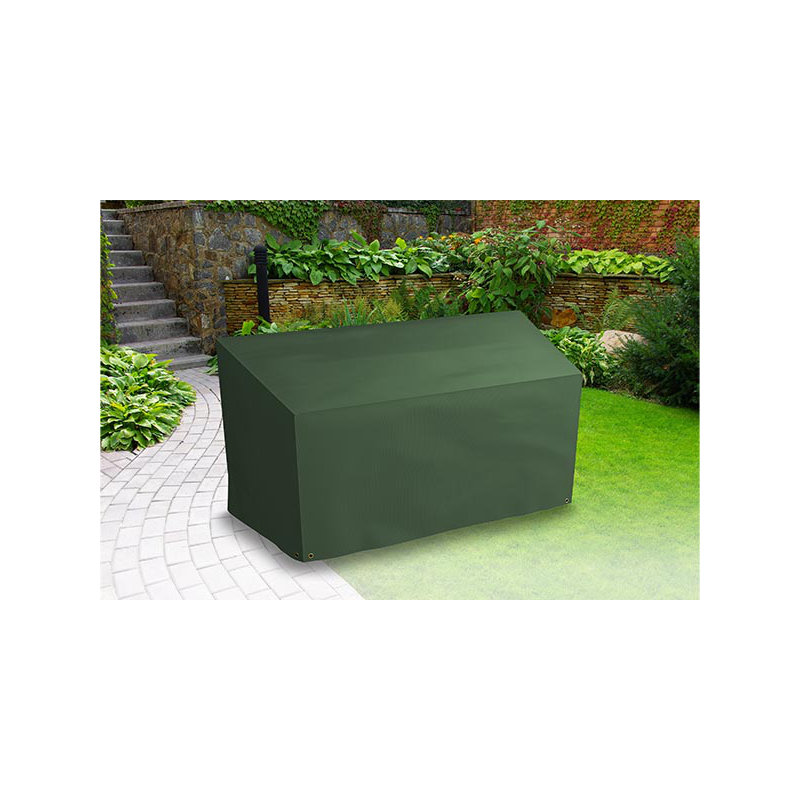 All-Weather Outdoor Bench Cover, 89cm H x 134cm W x 134cm D, Green