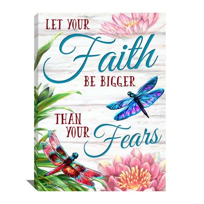 Art mural sur toile Faith Over Fear