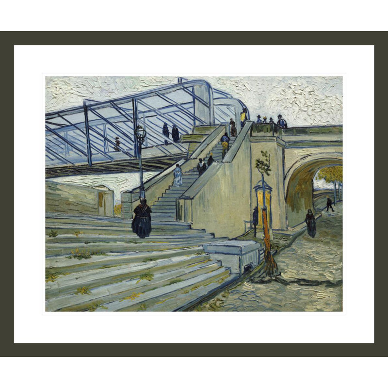 «Le Pont de Trinquetaille» par Vincent van Gogh, impression giclée encadrée, H 23,5 po x l 27,96 po