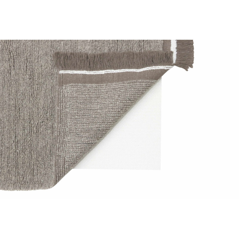 Sheep Of The World Hand Tufted Wool Area Rug in Sheep Gray, Runner 2'7" x 7'6"