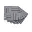 12 tuiles de terrasse en bois d'acacia emboîtables de 12 po - paquet de 30, plancher extérieur gris clair pour patio, bord de piscine et bacon?