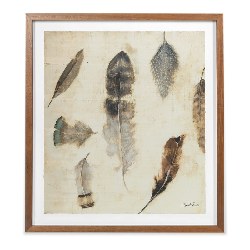 Feather Heirloom 1 Print by Sarah Atkinson, 30" H x 27.5" W 