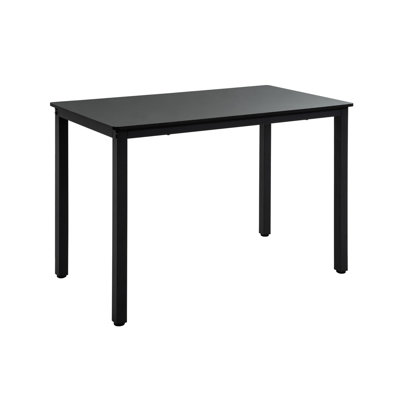 Compact 3-Piece Dining Table Set with Benches, Wood & Metal Frame, Space-Saving design, Ideal for Small Spaces