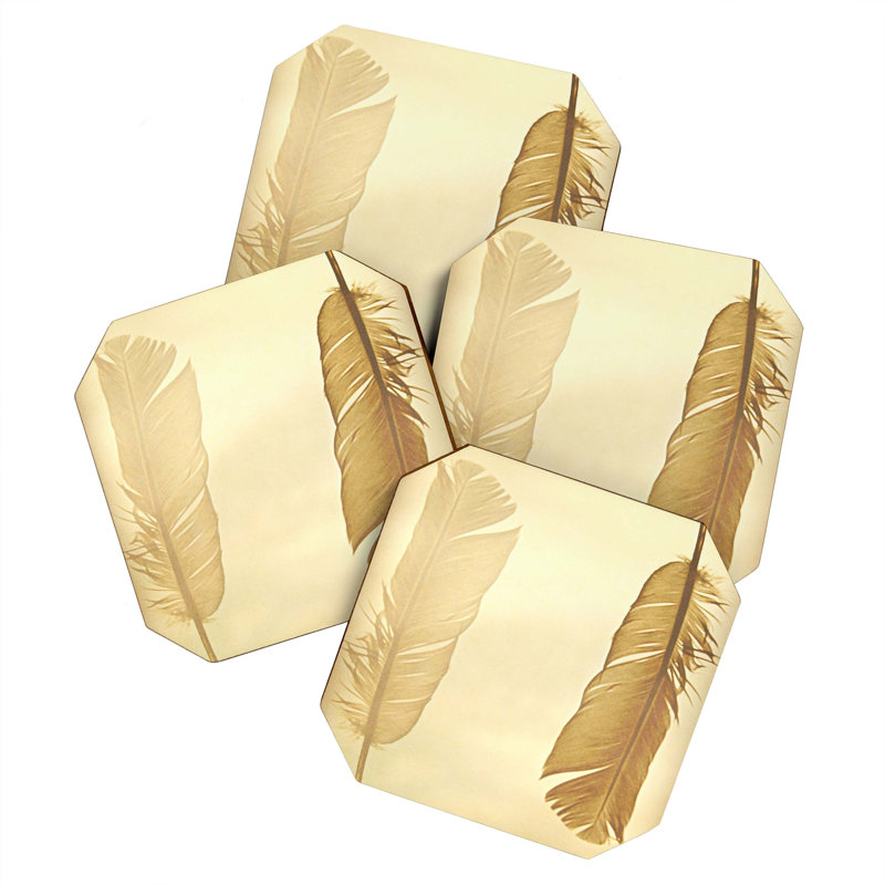 Bamboo Square 4 Piece Coaster Set