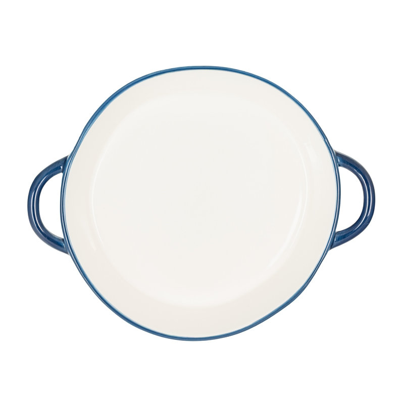 Moule à pâtisserie rond Bella Bakeware Heritage Garden Blue, 10 pouces, rue Strawberry