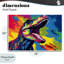 Plaque murale dinosaure aux couleurs vives, design by Creative Studio-1092620981