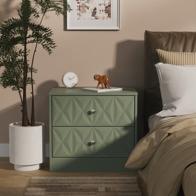 Ceinwen 58cm W Manufactured Wood Bedside Table