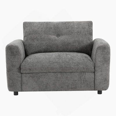 42" Single Sofa, Armchair With Wide Seat, Dual-Port Charger, Pull-Line & Tufted Design, High-Density Foam, Suitable For Living Room & Apartment, Cheni by Latitude Run
