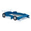 Lit plateforme pleine grandeur en forme de voiture de course avec roulettes
