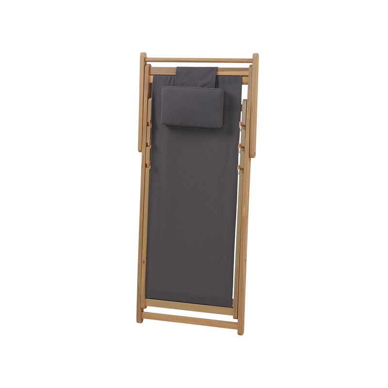 Aadhish Folding Deck Chair, 2, Grey