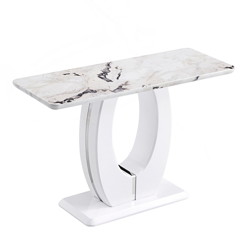 Modern Simple Glossy Rectangular Counter Bar Table