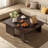 Modern Rectangle Coffee Table Set With Modular L-shape Design-1442346340