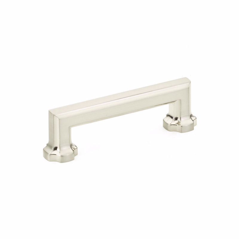 Poignée d'armoire Schaub Empire, 3 1/2", Nickel brossé