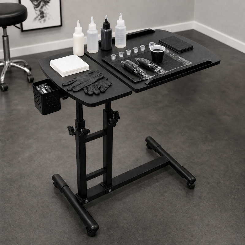 Interlandi Adjustable Height L-Shaped Iron Standing Desk