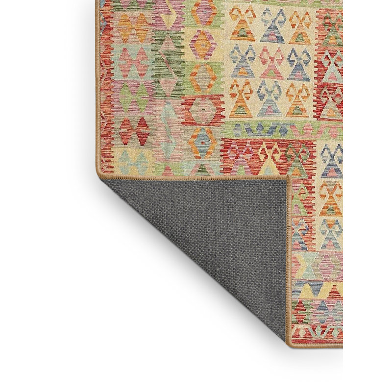 Tapis beige / brun / bleu Southwestern, Rectangle 5 pi x 7 pi