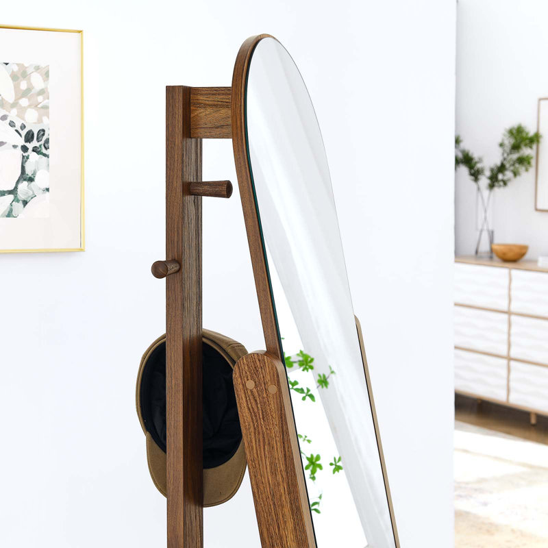 Miroir debout Ascend par Modway, Noyer