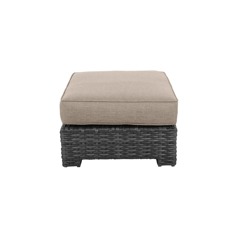 Repose-pieds avec coussin Donley, Blé