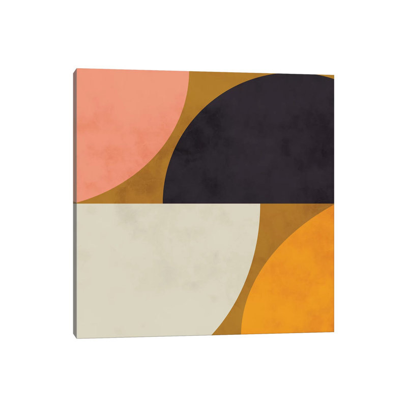 «Geometric Art III» par Ana Rut Bré - impression d'art graphique, H 18 po x l 18 po x 1,5 po, Toile tendue, Aucun mat