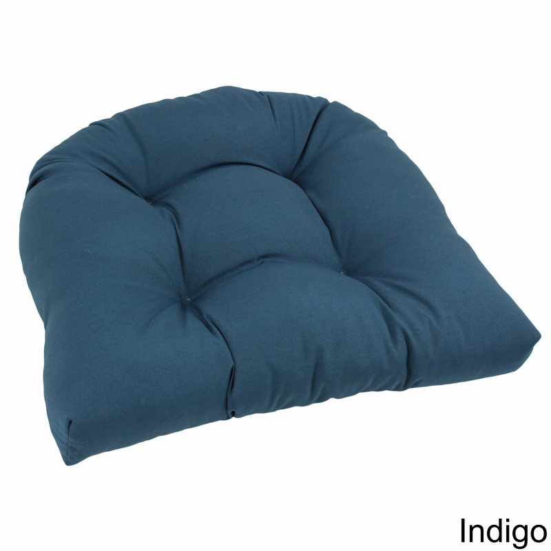 Outdoor 5'' Seat Cushion, Forrest Green Velvet, 1
