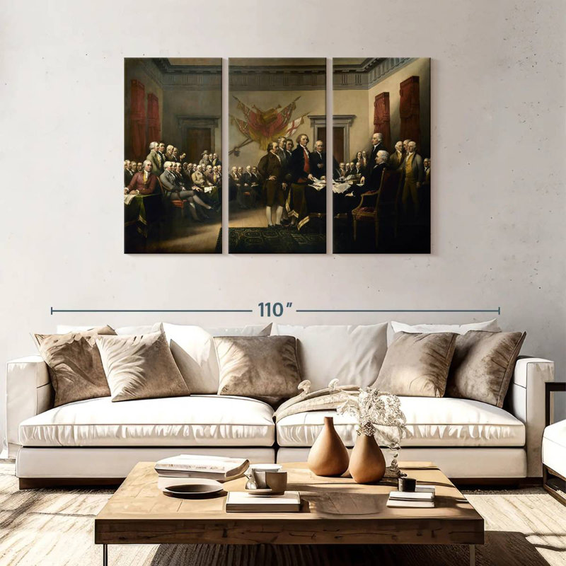 Lelar Declaration Of Independence, 48" H x 74" W
