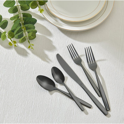 AMIAS 18/0 Stainless Steel 20 Pieces Flatware Set