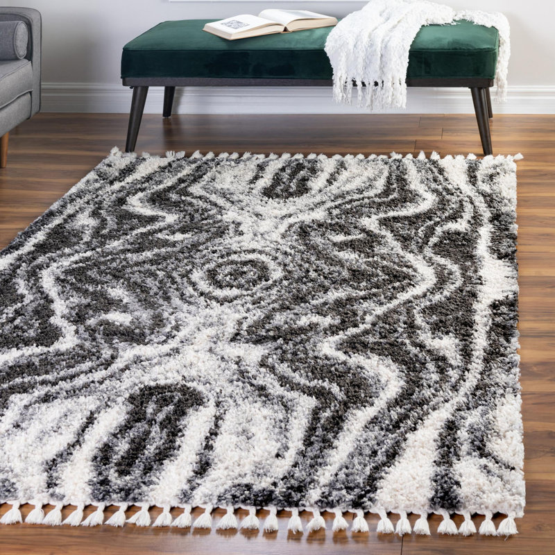 Adilkhan Ikat Indoor Rug, Rectangle 7'10" x 10'