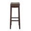 Tabouret de comptoir et de bar en bois massif sans dossier avec siège rembourré Bartonville-875261410-866721046
