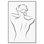 «Woman in Contour II», art mural minimaliste par Art Remedy