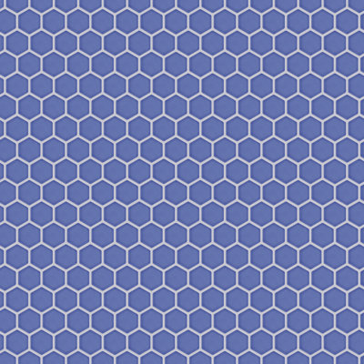 Carreau de mosaïque en porcelaine nid d'abeille 2 po x 2 po Tribeca