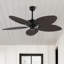 Ventilateur de plafond 52 po à 5 pales avec télécommande Crellin-1153047129