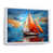Cadre flottant blanc