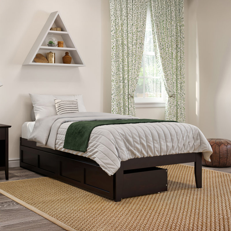 Aayanna Panel Storage Bed, Twin XL, Espresso