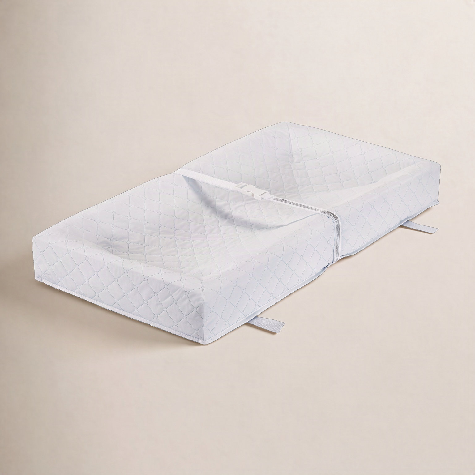 Johnathan Waterproof Changing Pad with Cover, 4" H x 32" W x 16" D, White