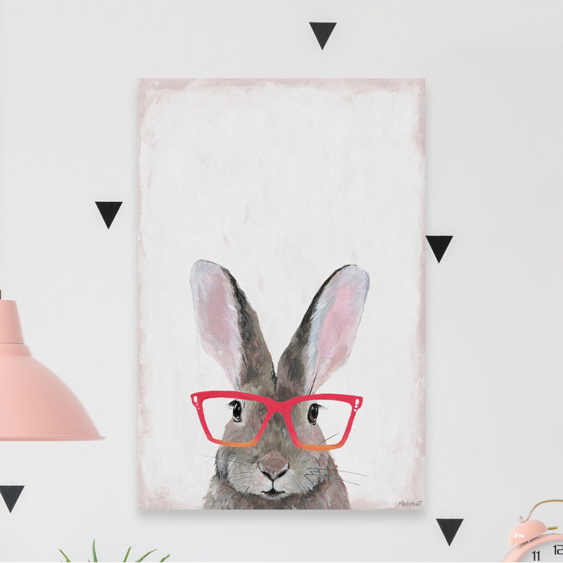 «Trendy Bunny», reproduction sur toile tendue, H 60 po x l 40po x P 1,5 po
