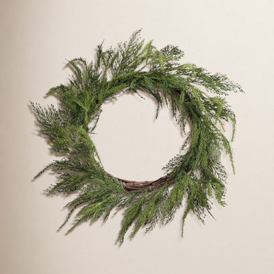 Pvc Greenery Cedar Wreath