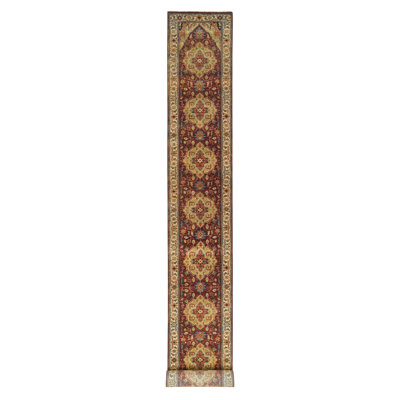 Zikiria One-of-a-Kind 2'7" X 22' New Age Runner Wool Area Rug
