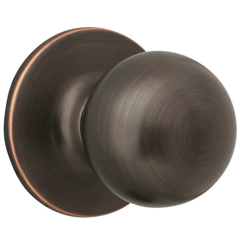 Ball Polished Brass Dummy Door Knob, Oil Rubbed Bronze