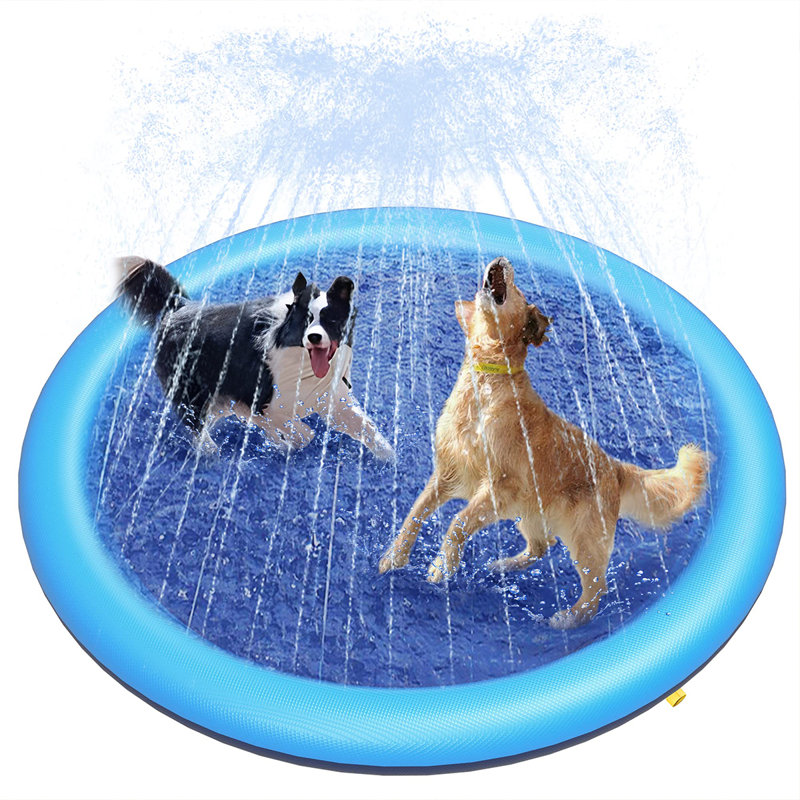Bassin anti-éclaboussures pour enfants et chiens, H 4,72 po x l 59 po x P 59 po