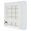 Lit escamotable Ashen avec tablettes, garde-robe et lumière DEL-115825685-121422759