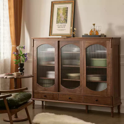 Buffet en bois massif de ménage