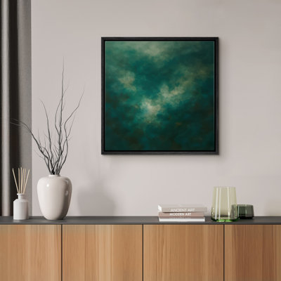 Reproduction d'art abstrait sur toile encadrée pour décoration intérieure moderne