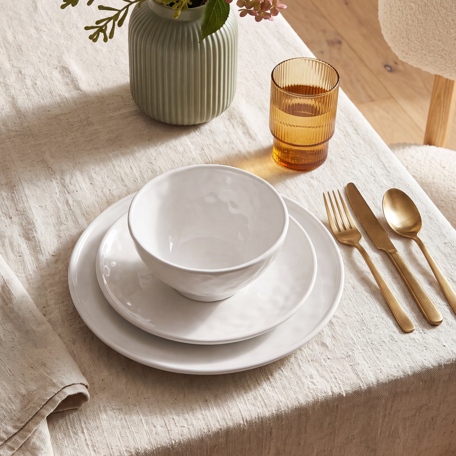 Dinnerware Set, White