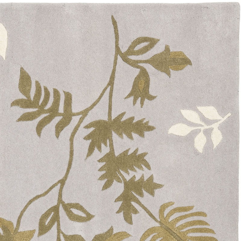 Tapis floral en laine et viscose touffeté à la main Candelo Soho, Rectangle 2 pi x 3 pi