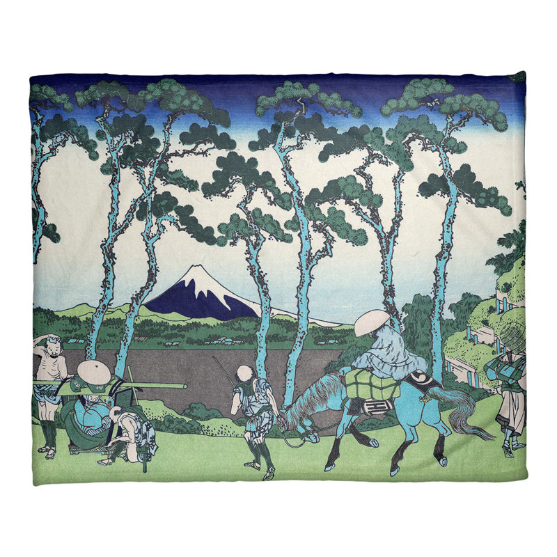  Jeté polaire Hodogaya on the Tokaido, Bleu
