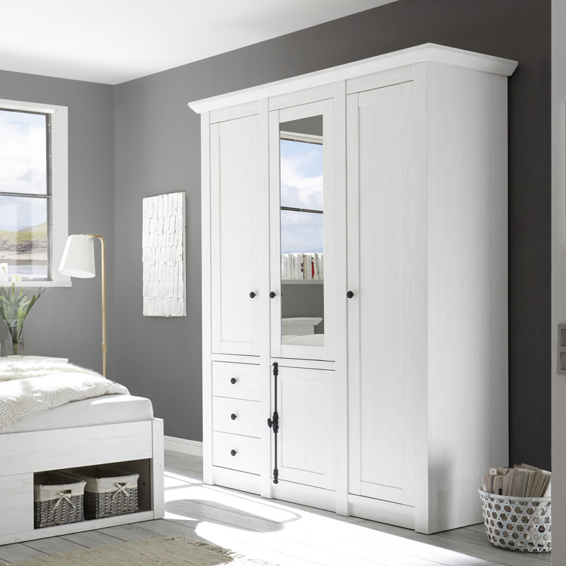 Berwyn 4 Door Manufactured Wood Wardrobe