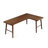 Nut-Brown L Shape Solid wood pine wood Desk-1315885591-1088599745