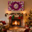 Ensemble de 3 décorations murales de Noël en forme de pin et ruban de pin-1367476171